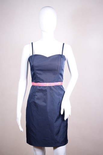 Zdjęcie oferty: Granatowa sukienka mini H&M r. 38 sylwester wesele