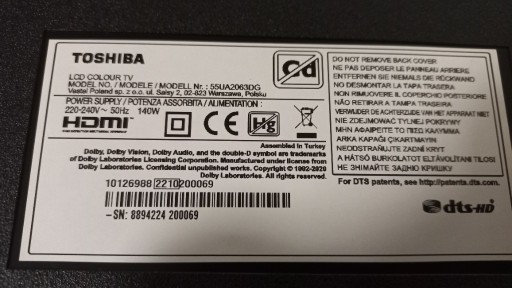 Zdjęcie oferty: płyta główna 17mb170 z 55UA2063DG