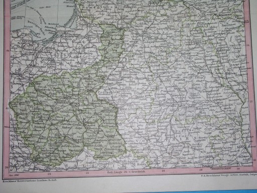 Zdjęcie oferty: 1892 MAPA POLSKA KRESY Warszawa Lublin Białystok