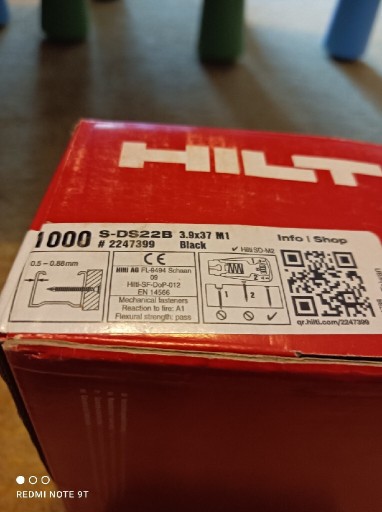 Zdjęcie oferty: Wkręty 3,9x37 1000szt hilti na taśmie