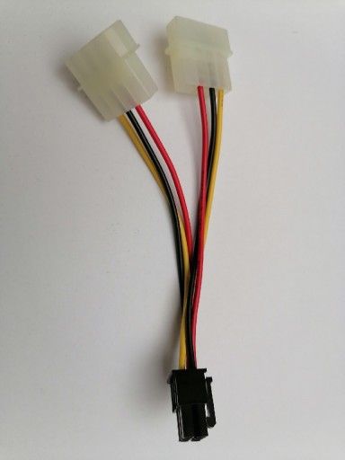 Zdjęcie oferty: Kabel 2x molex na 6pin zasilanie risera lub GPU