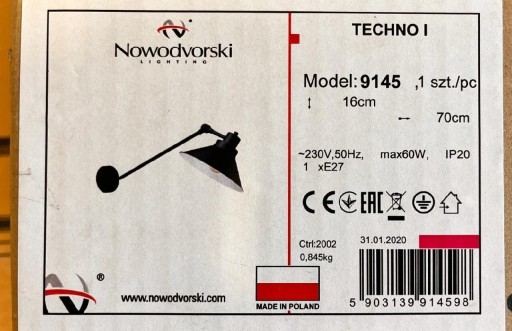 Zdjęcie oferty: Lampa nowodvorski