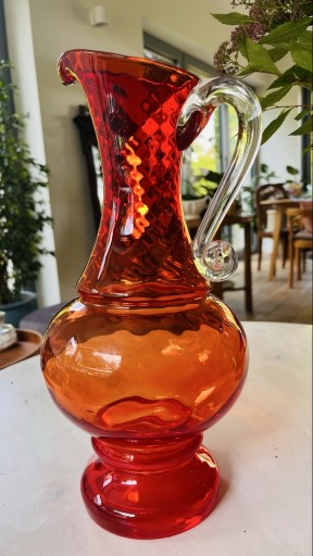 Zdjęcie oferty: Dzban szkło artystyczne projektu prof L.Fiedorowicz huta Ząbkowice