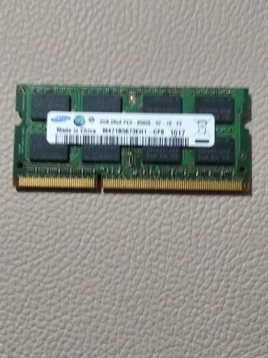 Zdjęcie oferty: Samsung Pamięć Ram Laptop 2GB DDR3 8500s 