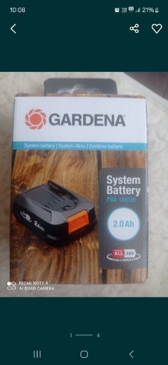 Zdjęcie oferty: Akumulator gardena/bosch.Kompatybilny.2AH.NOWE