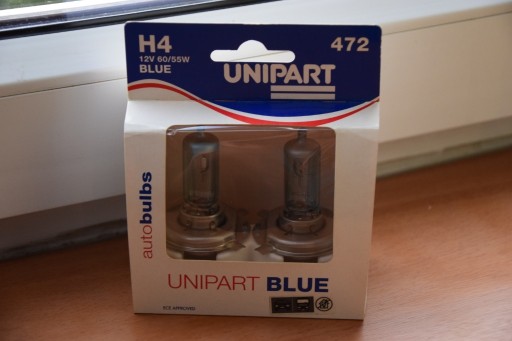 Zdjęcie oferty: Żarówki samochodowe Unipart Blue H4 12V 60/55W