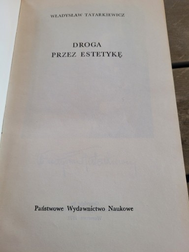 Zdjęcie oferty: Droga przez estetykę Władysław Tatarkiewicz