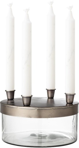 Zdjęcie oferty: Świecznik ze szkła i metalu