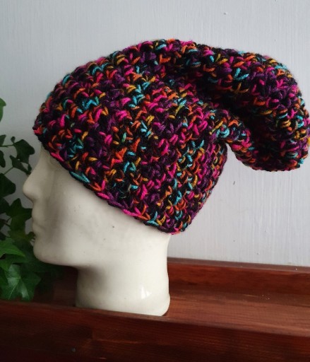 Zdjęcie oferty: Czapka beanie smerfetka kolorowa zimowa handmade 