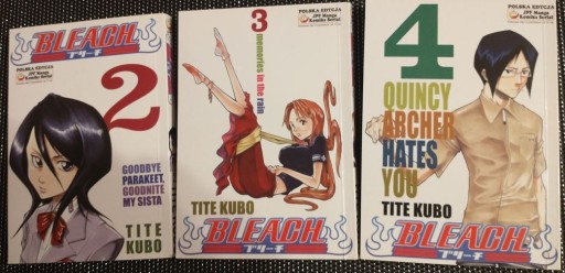 Zdjęcie oferty: BLEACH - TITE KUBO,  TOM 2, 3, 4