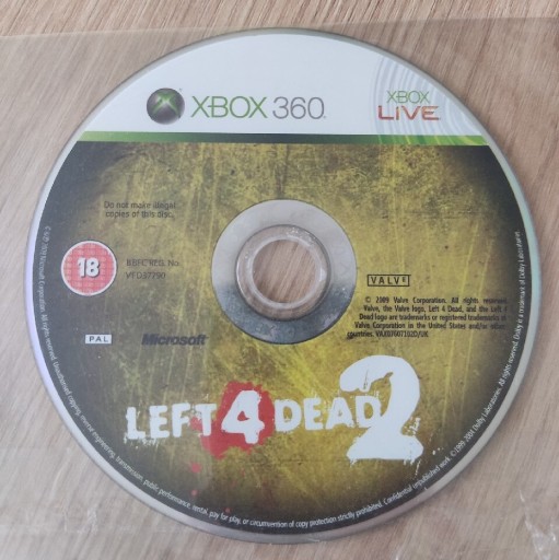 Zdjęcie oferty: Left4Dead 2 - sama płyta XBOX 360