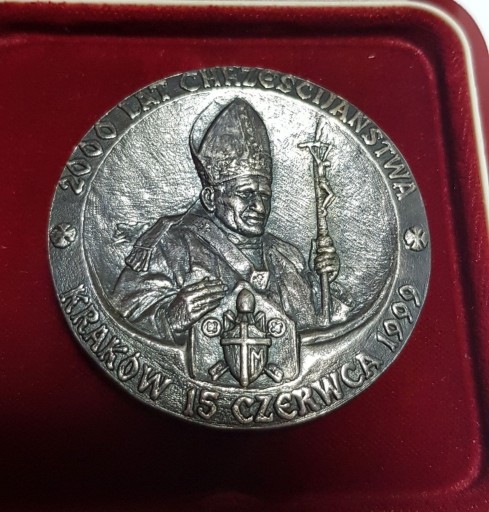 Zdjęcie oferty: POLSKA medal 1999 Jan Paweł II Kraków CZ.DŹWIGAJ