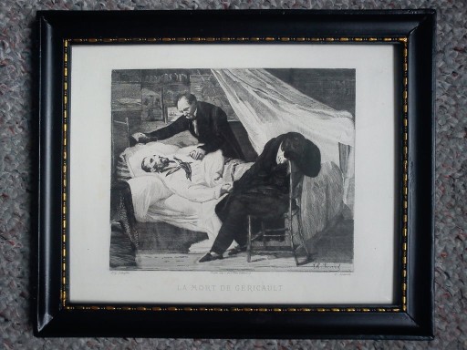 Zdjęcie oferty: Sztych w ramce Śmierć Gericault 2. poł. XIX