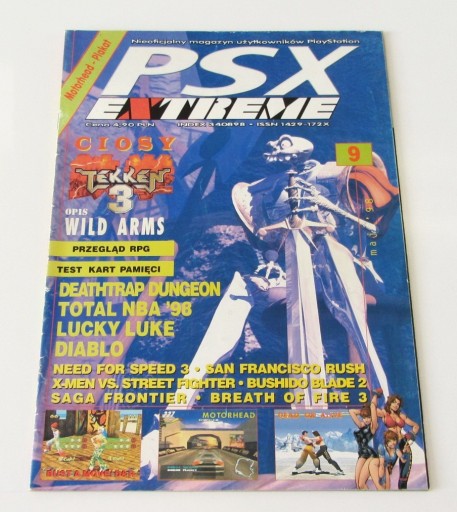 Zdjęcie oferty: PSX EXTREME nr #9 maj 1998 98 Tekken 3 Diablo NFS3