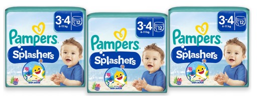 Zdjęcie oferty: Pampers Splashers 3 3x12 szt. 6-11 kg Pieluszki