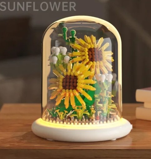 Zdjęcie oferty: Klocki konstrukcyjne słoneczniki kwiaty klocki 24h