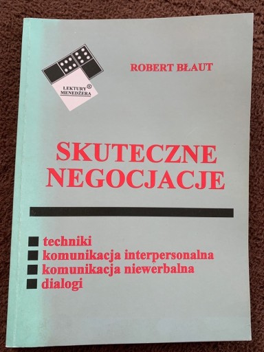 Zdjęcie oferty: SKUTECZNE NEGOCJACJE ROBERT BŁAUT  O