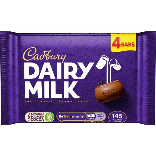 Zdjęcie oferty: Cadbury Dairy Milk batoniki 4 Pack 108.8g