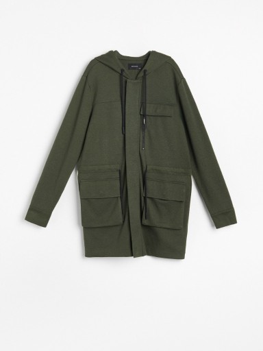 Zdjęcie oferty: Długa bluza męska z kapturem XL Reserved -  khaki