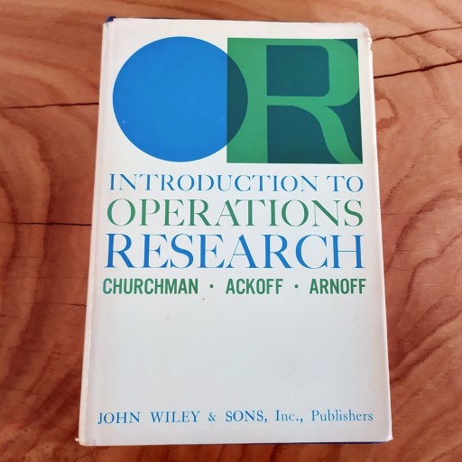 Zdjęcie oferty: Introduction to Operations Research - Churchman, Ackoff, Arnoff