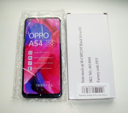 Zdjęcie oferty: Nowa atrapa telefonu OPPO A54 5G  folia