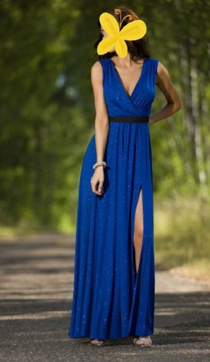 Zdjęcie oferty: Balowa suknia niebieska/ brokatowa