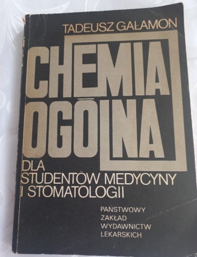 Zdjęcie oferty: Chemia ogólna. T.Gałamon