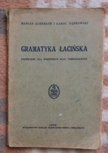 Zdjęcie oferty: Gramatyka łac. Pisz księgarnia Nowy Sącz 1937 Lwów