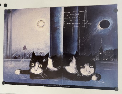 Zdjęcie oferty: Józef Wilkoń -Koty nocą-plakat