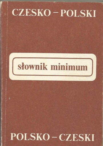 Zdjęcie oferty: Słownik minimum czesko-polski pol-czeski