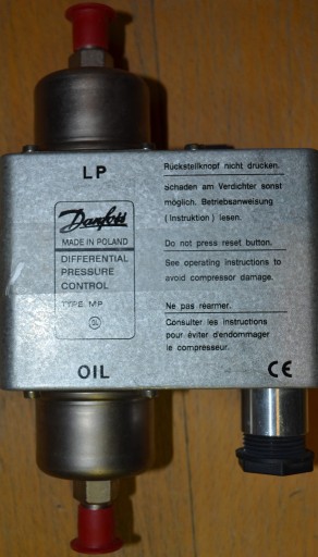 Zdjęcie oferty: Olejowy presostat różnicowy Danfoss MP 55A 060B017