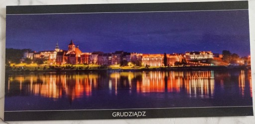 Zdjęcie oferty: Pocztówka Grudziądz nadwiślańska panorama nocą 