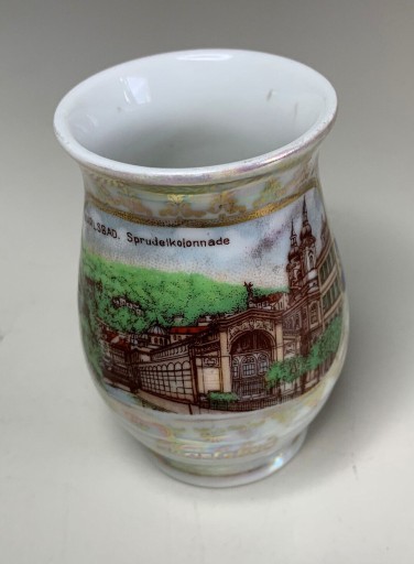 Zdjęcie oferty: Wazon wazonik Karlsbad 1900 porcelana antyk