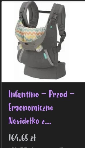 Zdjęcie oferty: Sprzedam Nosidło niemowlęce oraz wózek 3w1