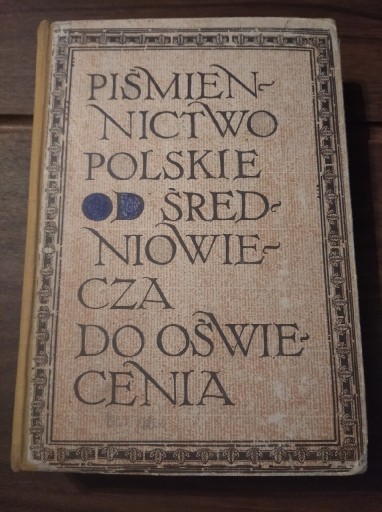 Zdjęcie oferty: Piśmiennictwo polskie od średniowiecza do oświecen