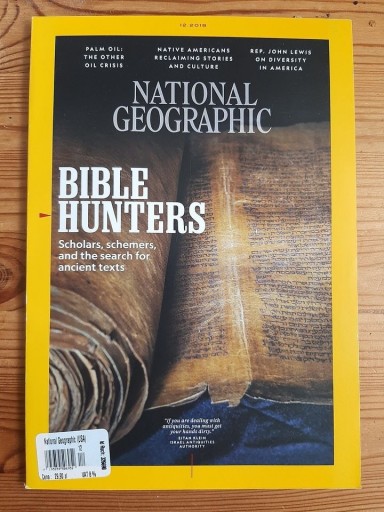 Zdjęcie oferty: National Geographic 12.2018 - Bible hunters