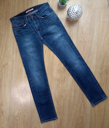 Zdjęcie oferty: Tommy Hilfiger granatowe jeansy 28/32 slim fit