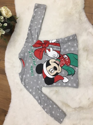 Zdjęcie oferty: Bluzka Mickey Mouse Disney Baby 74 Święta 