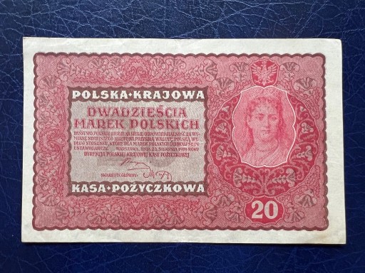 Zdjęcie oferty: 20 marek polskich 1919 st. 2