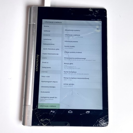Zdjęcie oferty: Tablet Lenovo Yoga 8 3G B6000-h, działa, zbity