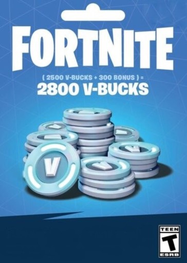 Zdjęcie oferty: Fortnite - 2800 V-Bucks Gift Card Klucz GLOBAL