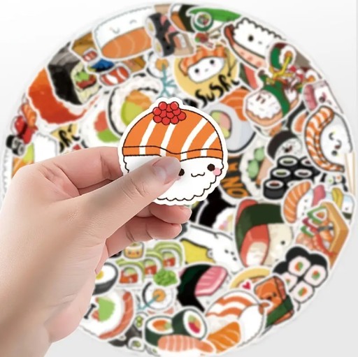 Zdjęcie oferty: STICKERS BOMB Naklejki SUSHI 50SZT/27