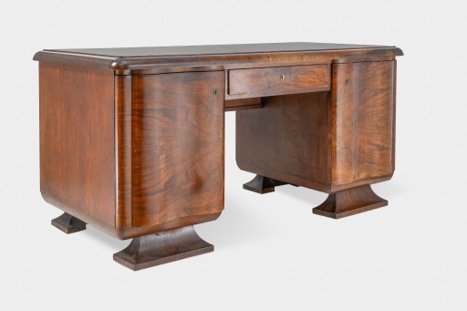 Zdjęcie oferty: Drewniane biurko XX w. z falistymi drzwiami