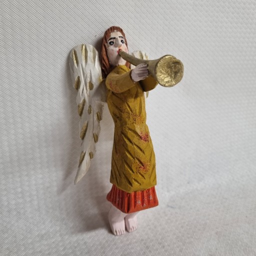 Zdjęcie oferty: rzeźba ludowa ANIOŁ - Józef Mazur - Zawoja - 20 cm