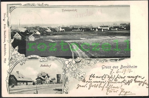 Zdjęcie oferty: BANIE MAZURSKIE Benkheim dworzec  panorama 1901