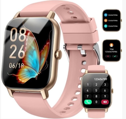 Zdjęcie oferty: Nerunsa P66 Smartwatch Zegarek Wodoodporny Różowy