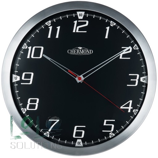 Zdjęcie oferty: DUŻY Metalowy zegar ścienny Chermond 40cm czarny