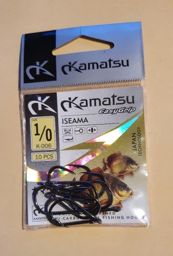 Zdjęcie oferty: Haczyk KAMATSU ISEAMA E GRIP K-006 rozm.1/0 10szt
