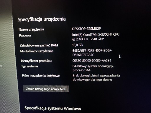 Zdjęcie oferty: Lenovo Legion y540, GTX 1650, i5 9th gen