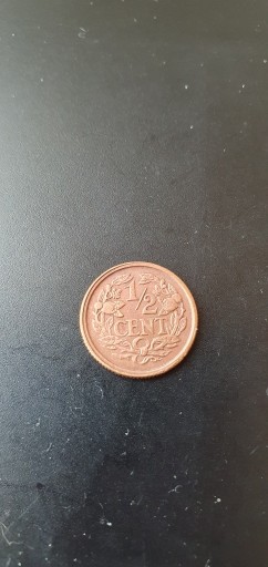 Zdjęcie oferty: Holandia 1/2 centa 1914 rok